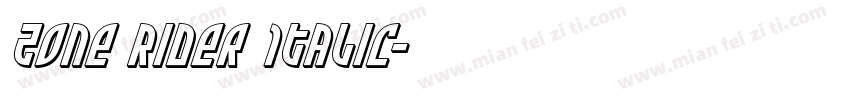 Zone Rider Italic字体转换